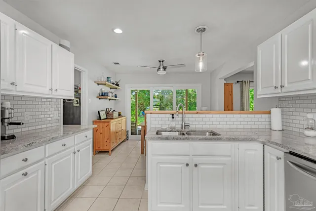 a patio with an outdoor space