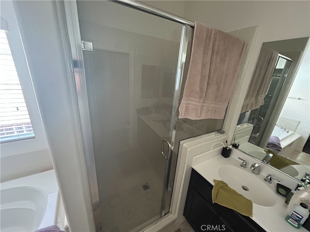772 St Alban Road San Jacinto, CA 92583 - Photo 21 of 25 a bathroom with a sink and a mirror