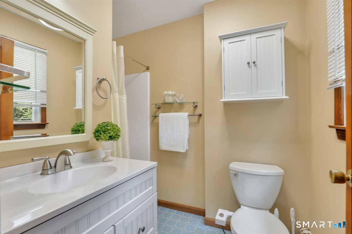 186 Alps Road Branford, CT 06405 - Photo 16 of 35 Master bedroom bath with tile floor, and shower.