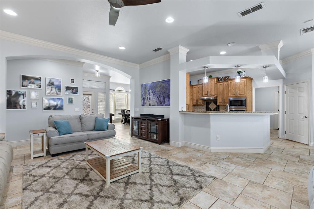 5401 Tanner Drive Wichita Falls, TX 76310 - Photo 8 of 30 a living room with fireplace furniture and a fireplace