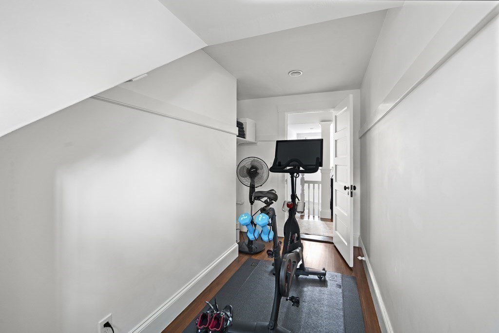 64 Williston Road Brookline, MA 02445 - Photo 21 of 29 a view of a room with gym equipment