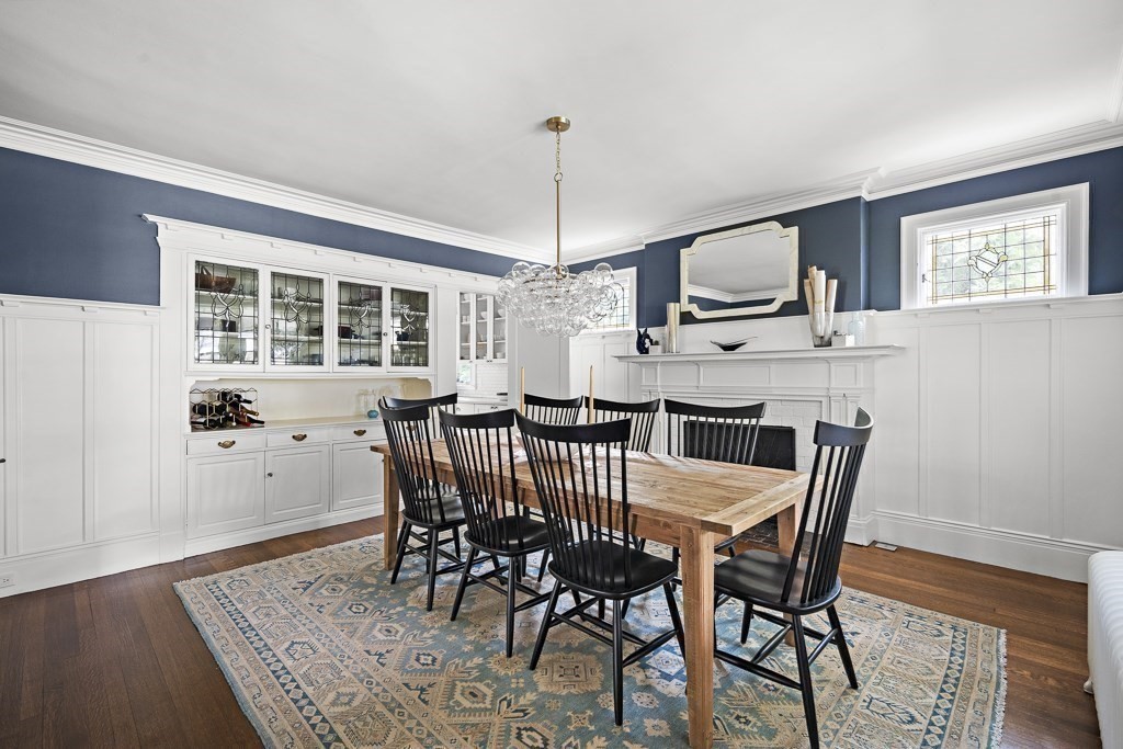 64 Williston Road Brookline, MA 02445 - Photo 9 of 29 a view of a dining room with furniture window and wooden floor