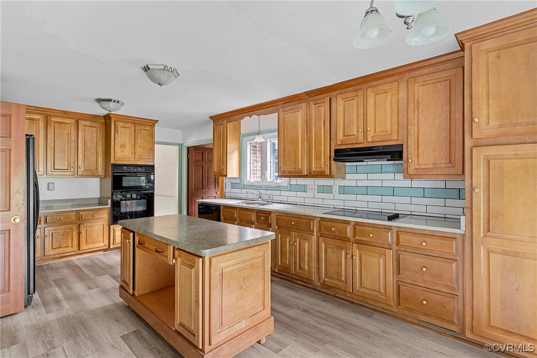 3223 Wood Dale Road Chester, VA 23831 - Photo 13 of 45 Kitchen featuring black appliances, under cabinet