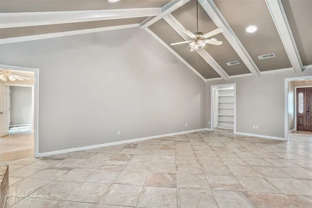 a view of an empty room