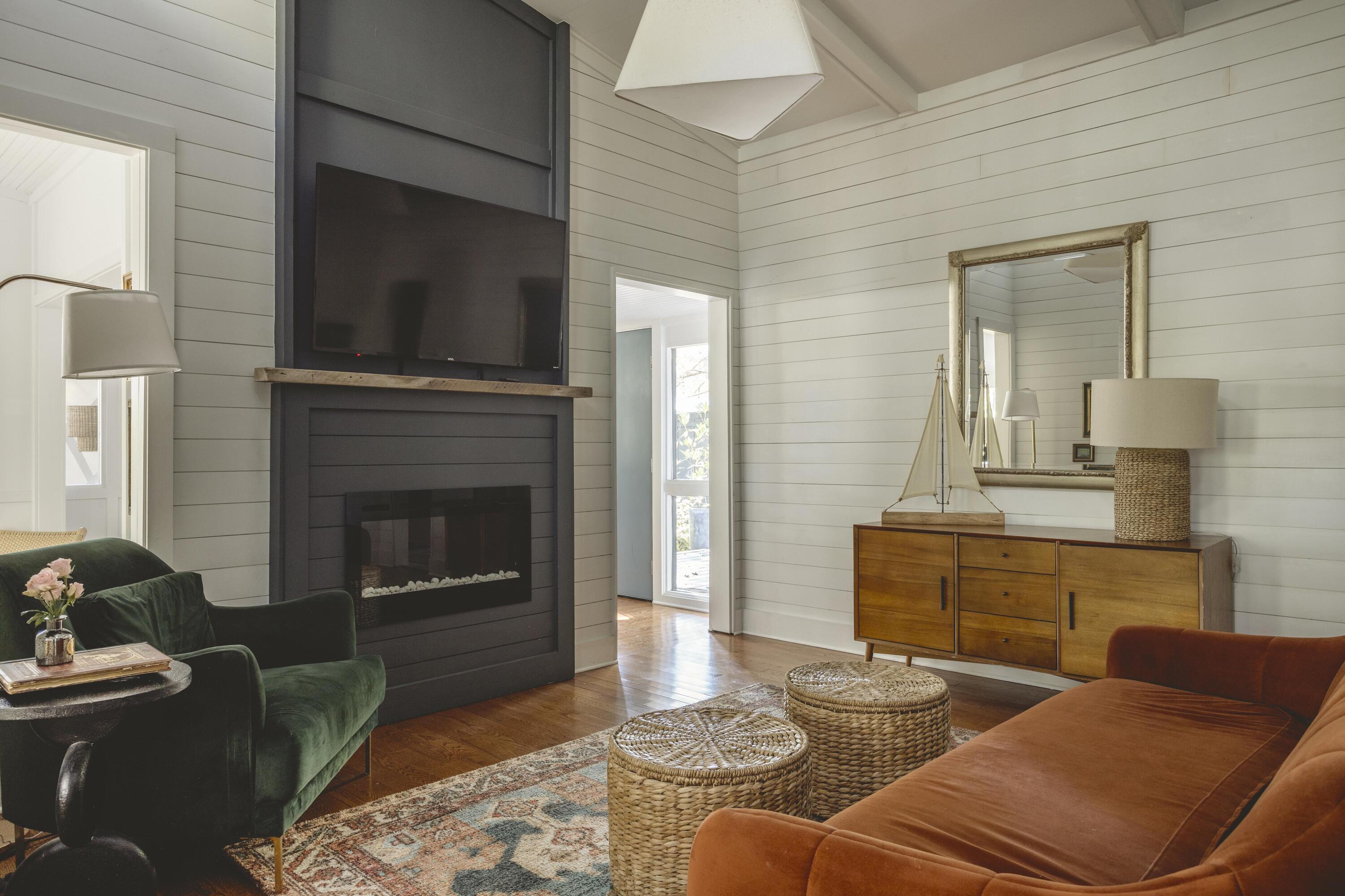 34 Pisces Drive Santa Rosa Beach, FL 32459 - Photo 11 of 70 a living room with furniture fireplace and flat screen tv