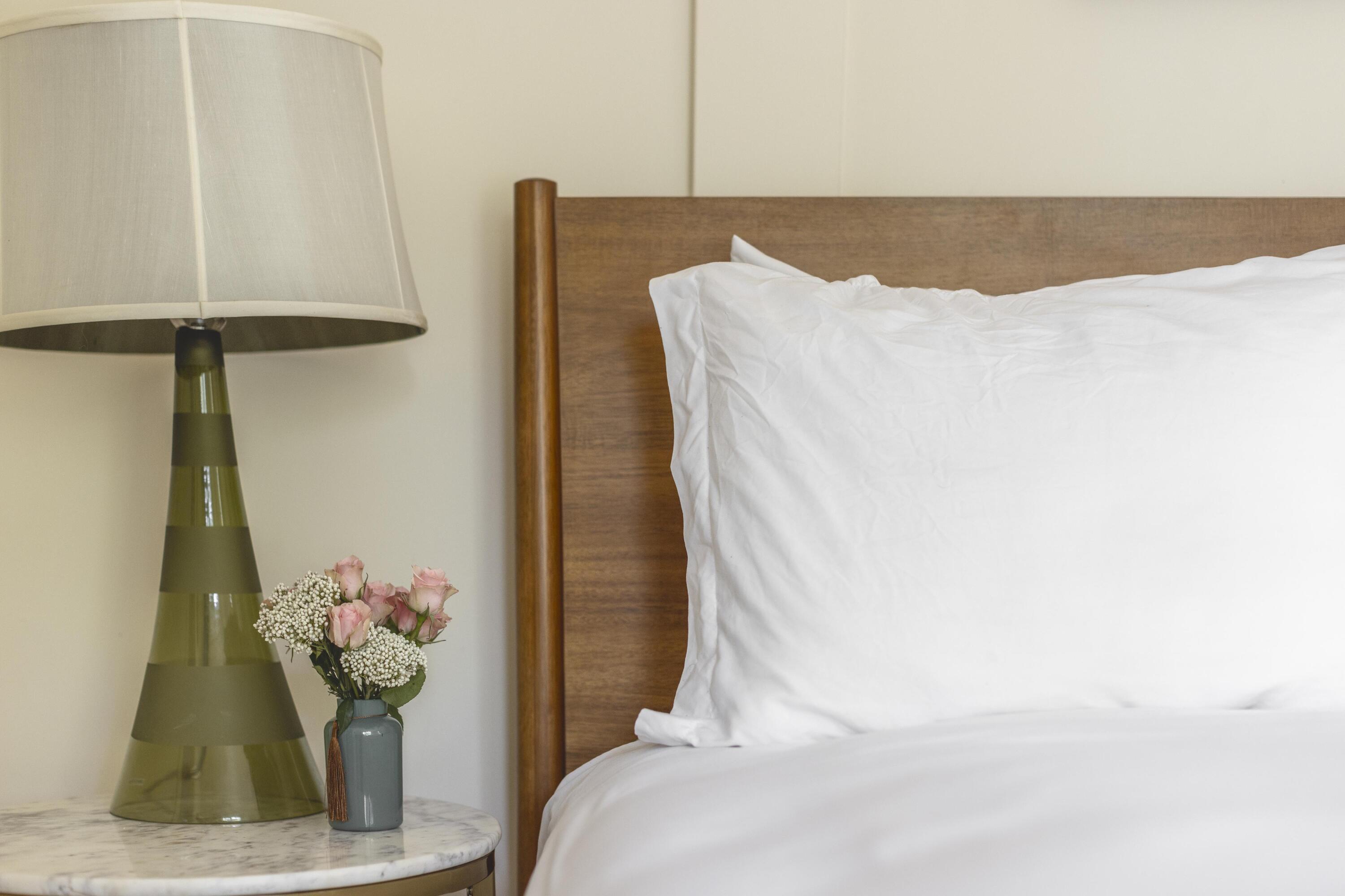 34 Pisces Drive Santa Rosa Beach, FL 32459 - Photo 38 of 70 a bedroom with a bed and a potted plant