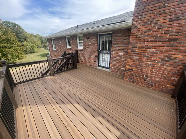 a house view with a garden space