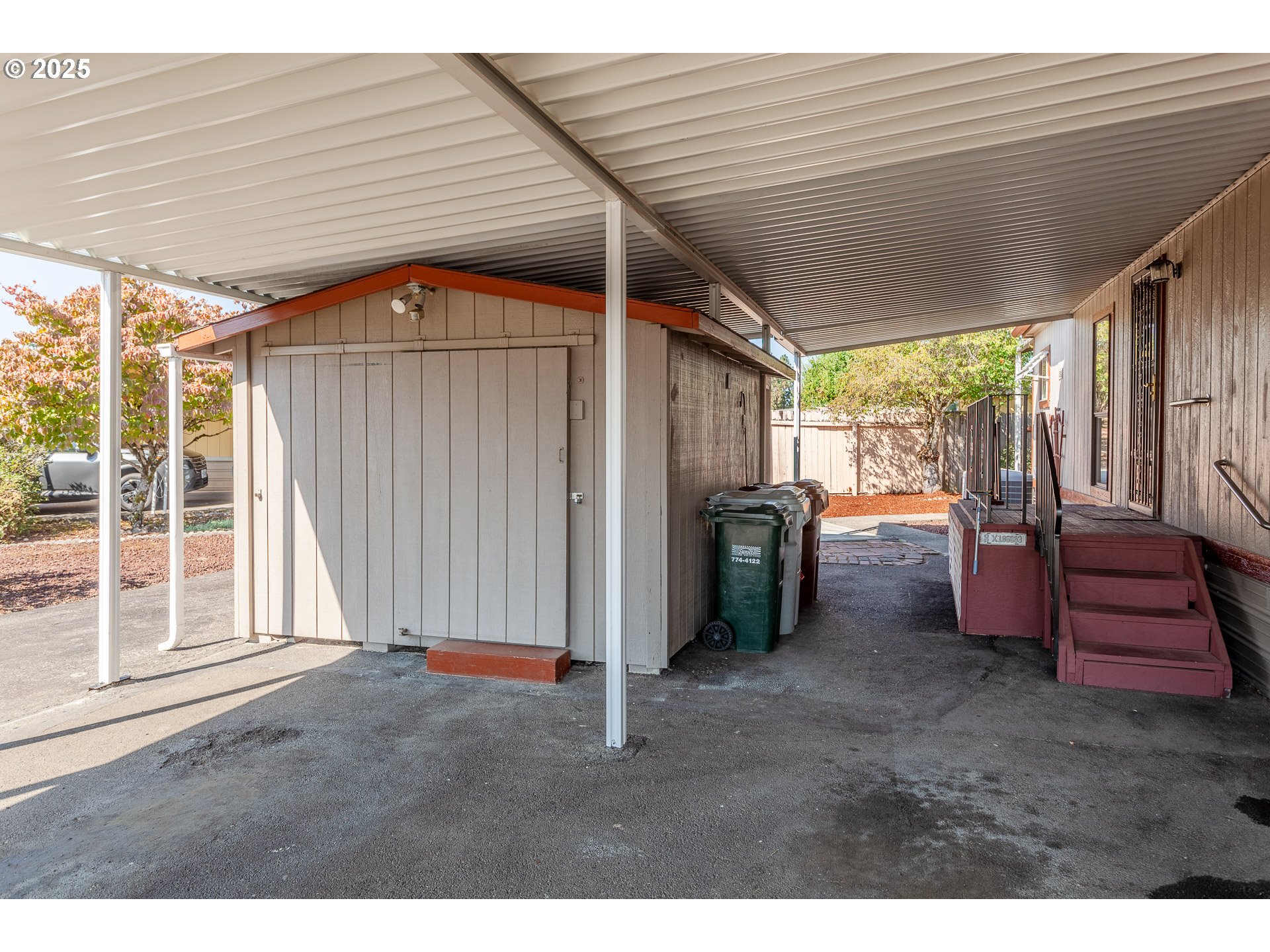 7455 Southeast King Road, Unit 53 Milwaukie, OR 97222 - Photo 31 of 33 a view of a porch with furniture