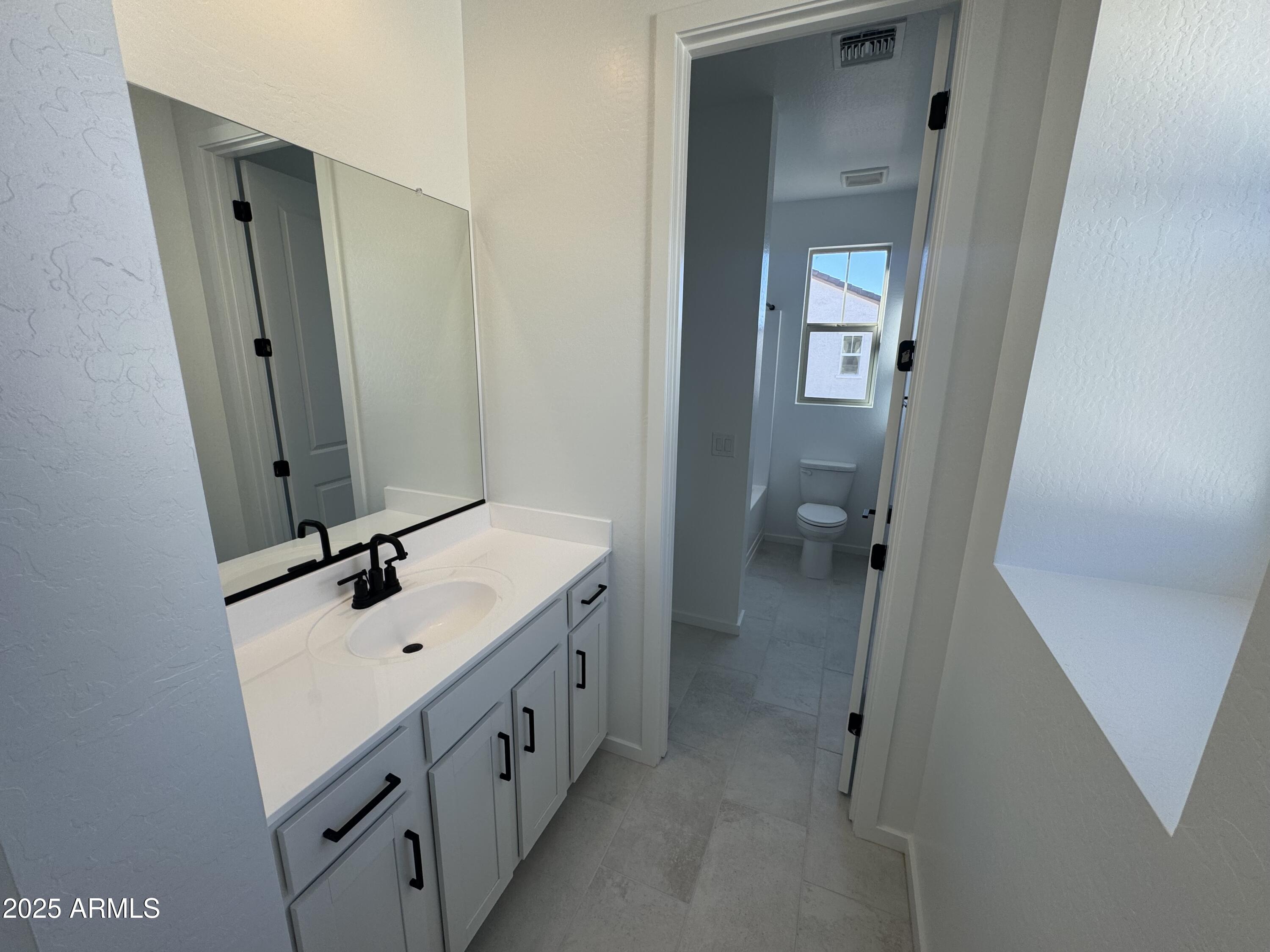 2454 West Maximo Way Phoenix, AZ 85085 - Photo 18 of 27 a bathroom with a double vanity sink mirror and toilet