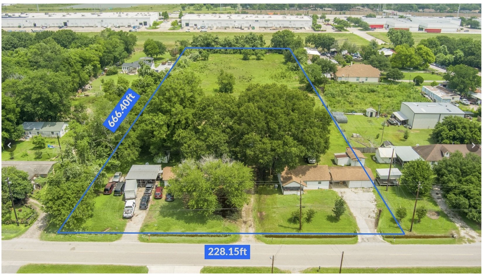 3240 Brownie Campbell Road Houston, TX 77086 - Photo 1 of 19 an aerial view of residential houses with outdoor space and trees