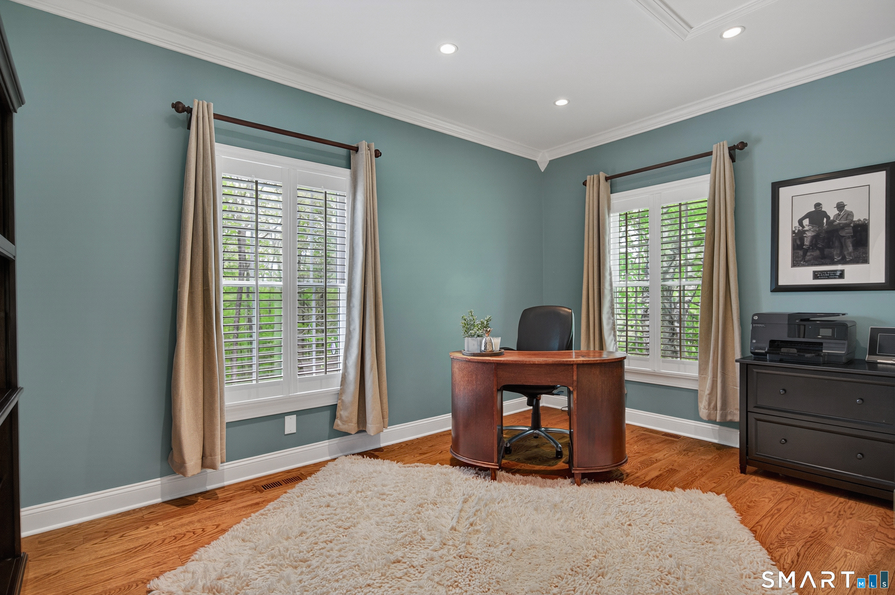 16 Farm Meadow Road Newtown, CT 06470 - Photo 11 of 40 a view of a livingroom with workspace and a window