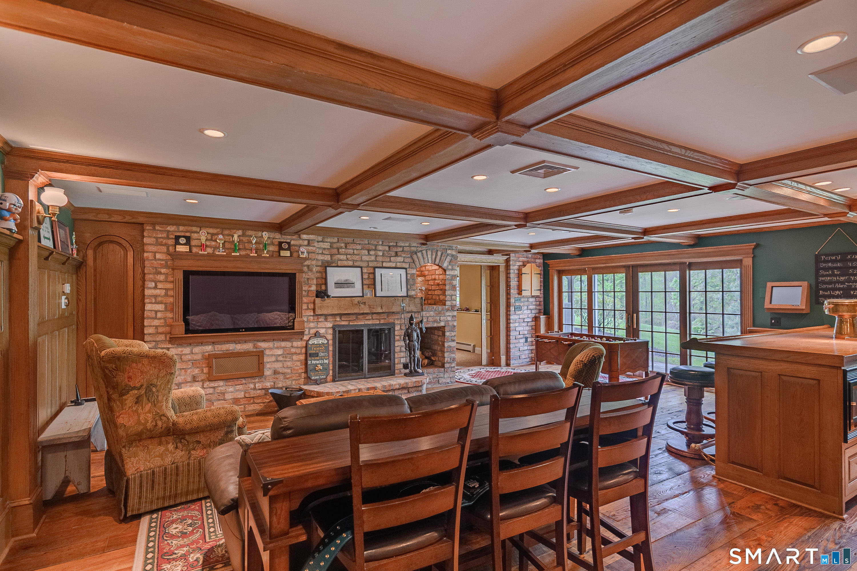 16 Farm Meadow Road Newtown, CT 06470 - Photo 32 of 40 a view of a dining room with furniture window and wooden floor