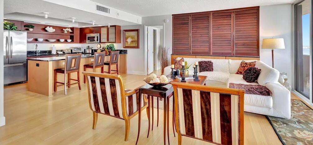 4200 North Ocean Drive, Unit 1905 Singer Island, FL 33404 - Photo 27 of 38 a view of a kitchen with furniture and staircase