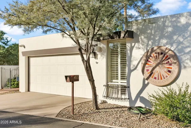 a front view of a house with entryway