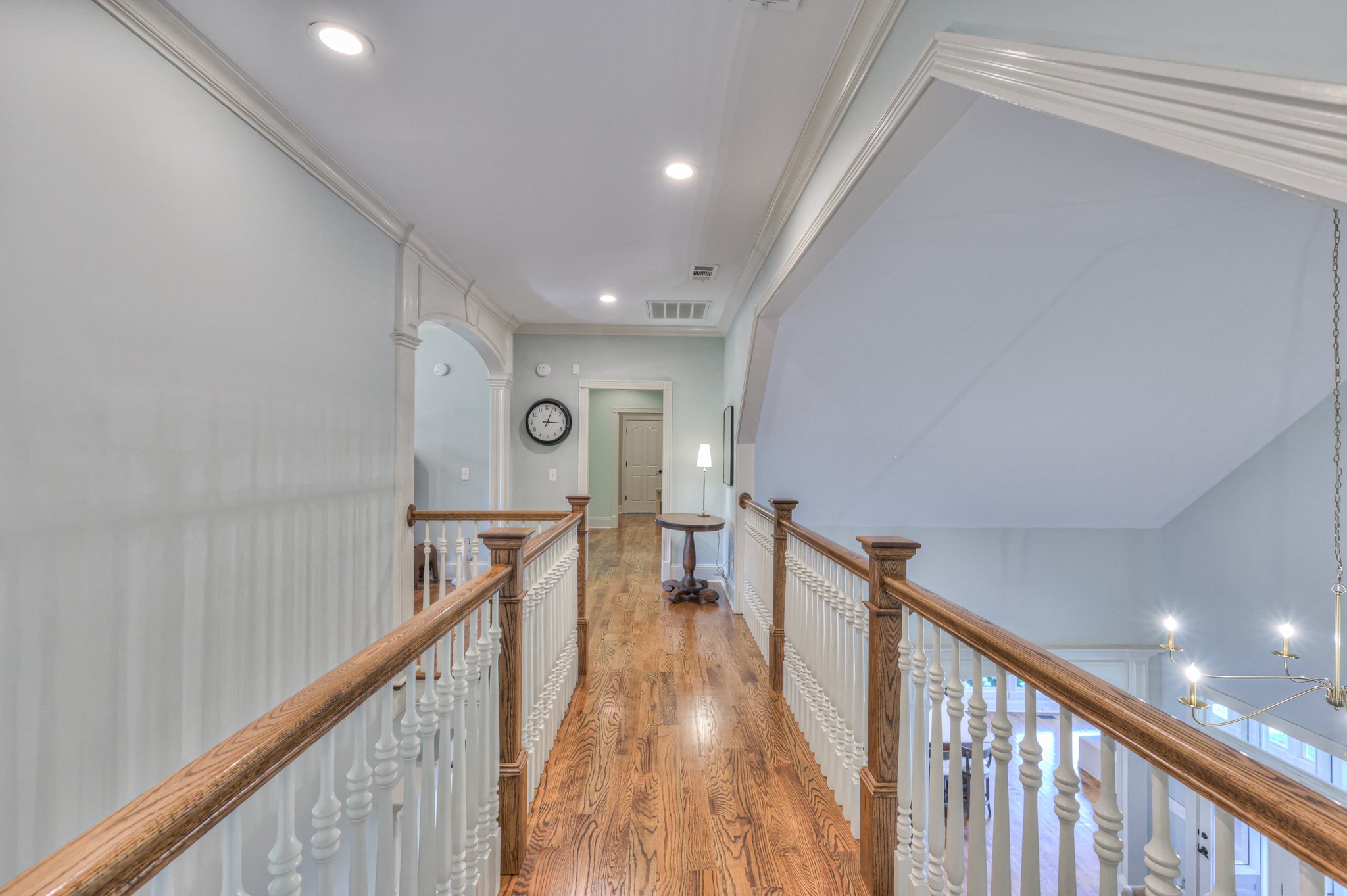 4288 Central Valley Road Murfreesboro, TN 37129 - Photo 41 of 77 a view of a hallway with wooden floor and stairs