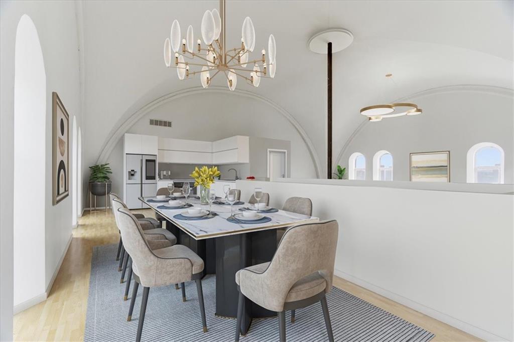 1 Pius Street, Unit A4 Pittsburgh, PA 15203 - Photo 15 of 40 virtually staged dining area