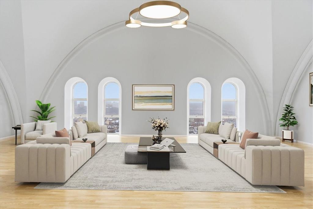 1 Pius Street, Unit A4 Pittsburgh, PA 15203 - Photo 5 of 40 virtually staged living room