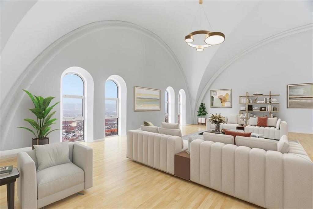 1 Pius Street, Unit A4 Pittsburgh, PA 15203 - Photo 10 of 40 virtually staged living room