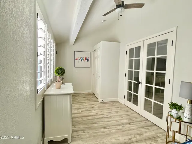 a room with furniture and window