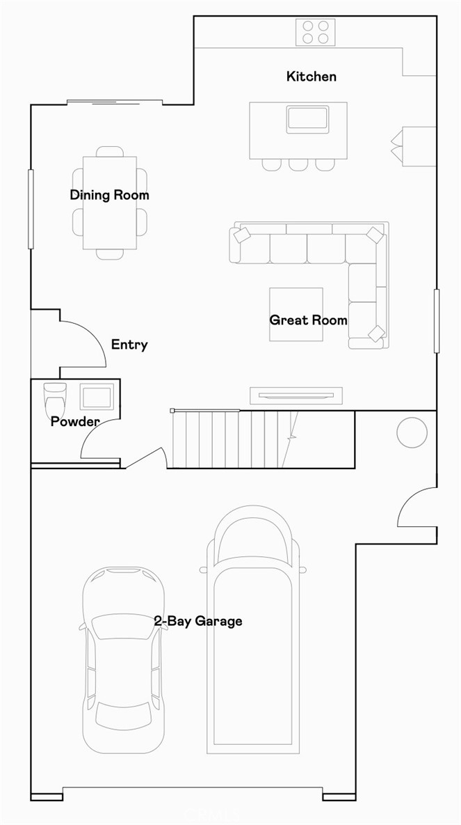 1254 Thunderbolt Lane Rialto, CA 92376 - Photo 22 of 23 Residence 3 - level 1 floorplan