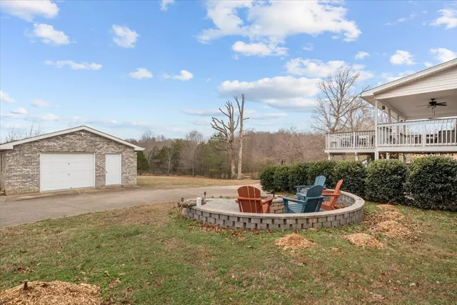a house view with a outdoor space