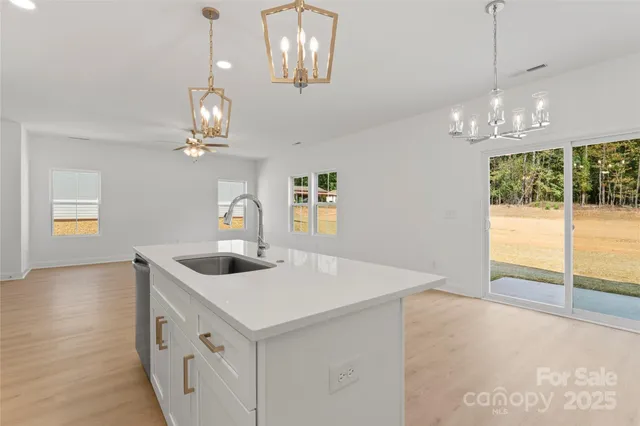 a view of kitchen and sink