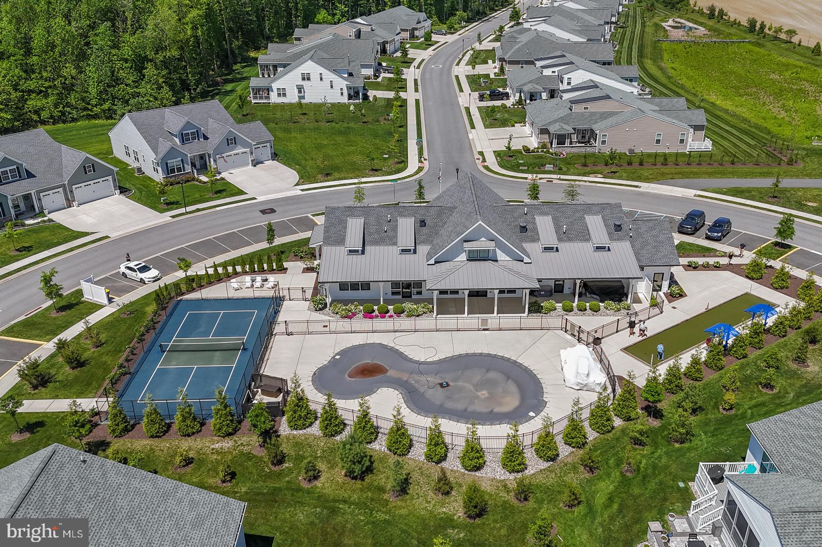 314 Tranquility Way Middletown, DE 19709 - Photo 45 of 56 an aerial view of residential house with outdoor space and swimming pool