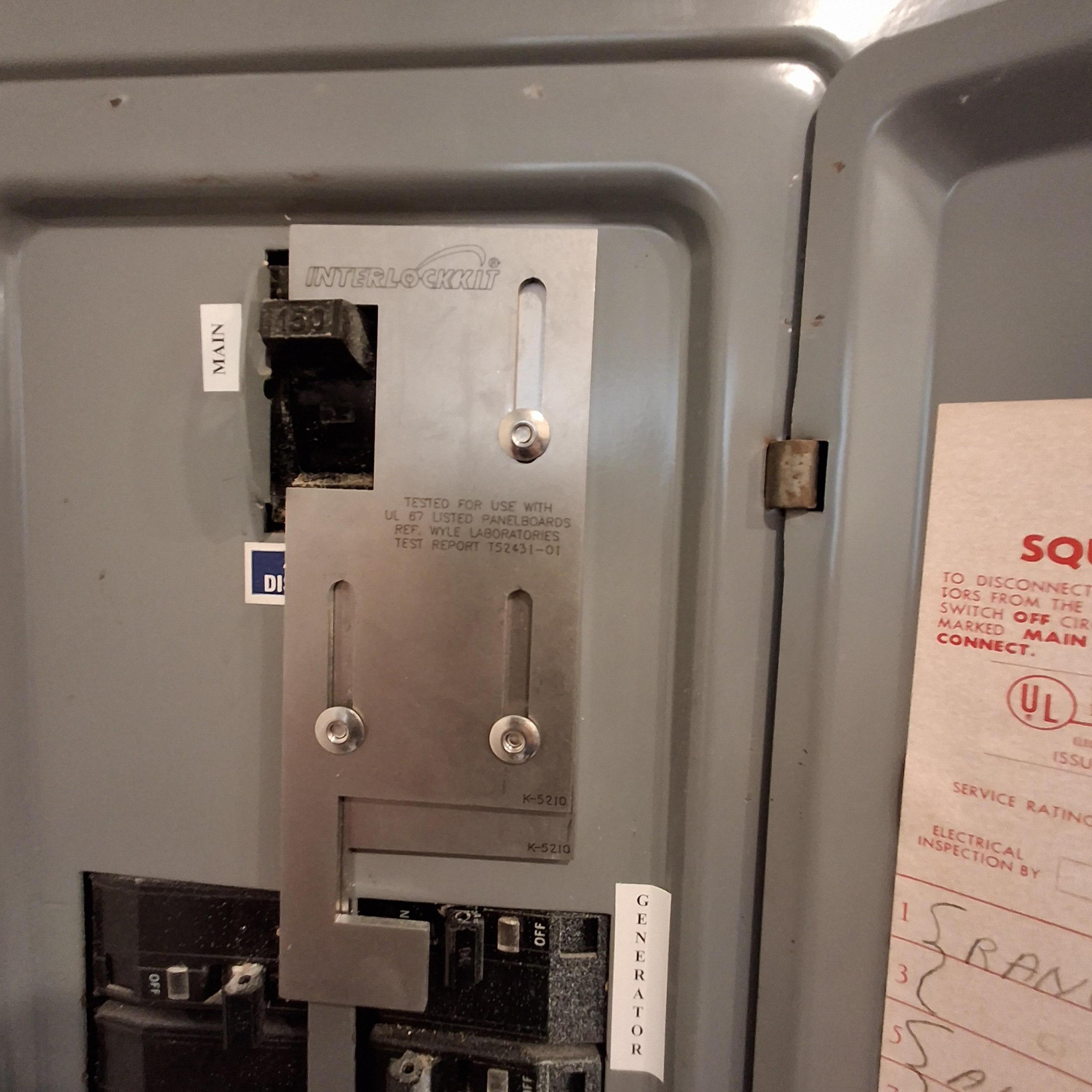 8816 Southeast May Terrace Hobe Sound, FL 33455 - Photo 20 of 27 Interlock kit for Generator