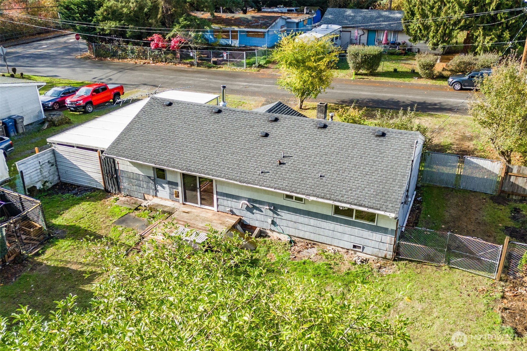 33526 18th Avenue South Federal Way, WA 98003 - Photo 25 of 31 a aerial view of a house with swimming pool garden and patio