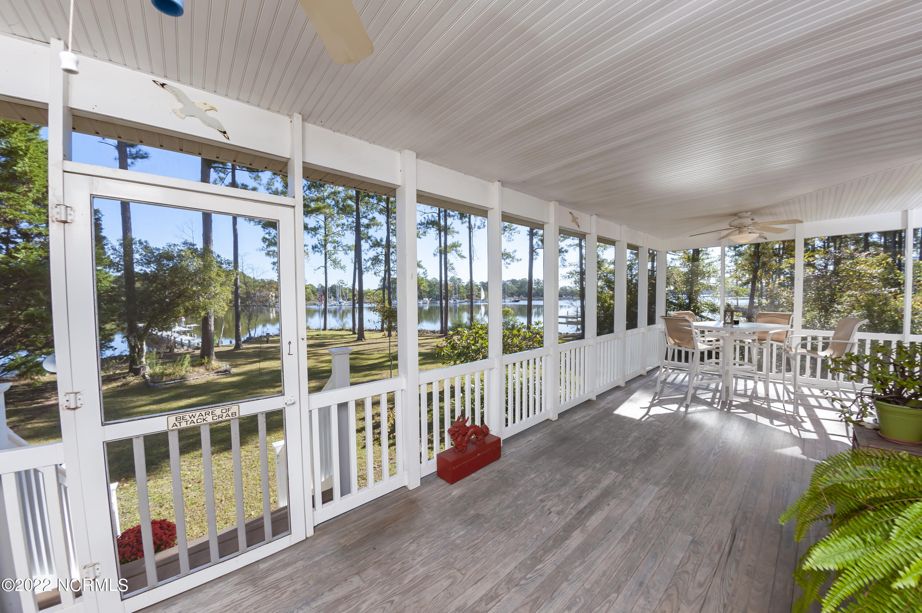 777 Fork Point Road Oriental, NC 28571 - Photo 13 of 112 Brown Creek Views from Screened Porch