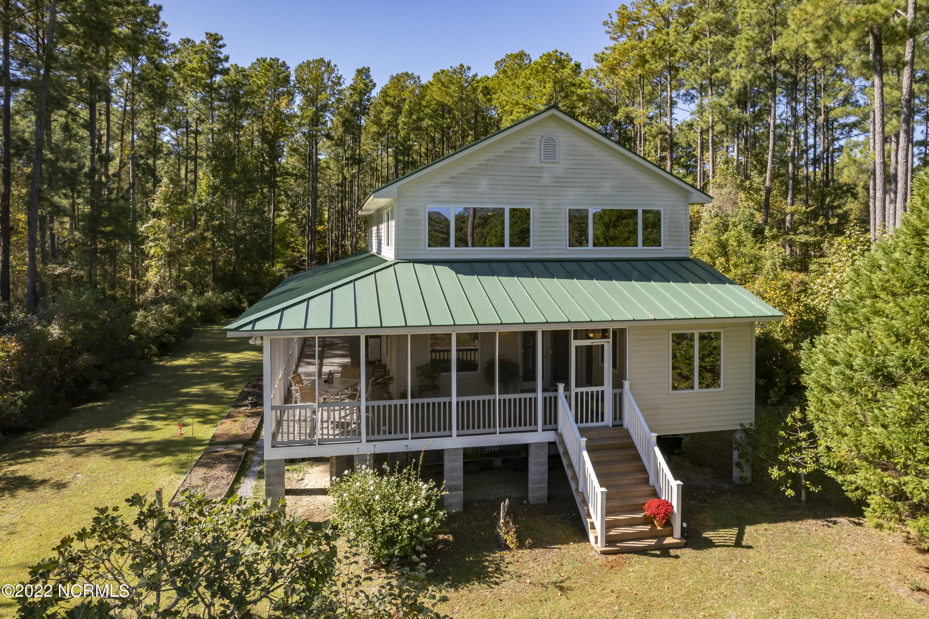 777 Fork Point Road Oriental, NC 28571 - Photo 100 of 112 Aerial View of Main House