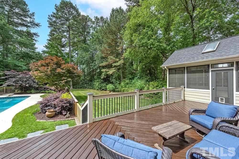 313 Jellison Court Raleigh, NC 27615 - Photo 29 of 30 View overlooking private wooded fenced in backyard.