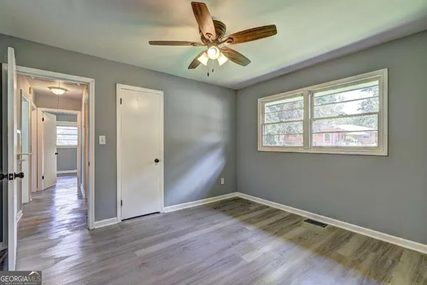 wooden floor in an empty room