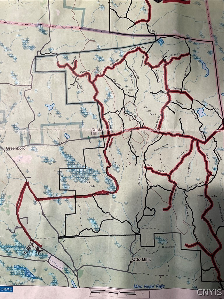 404 Old State Road Redfield, NY 13437 - Photo 43 of 43 Map of trail system