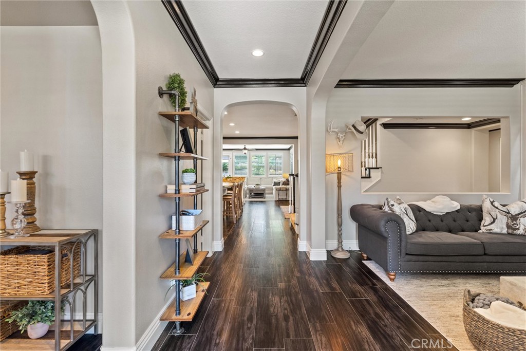 2440 Highwood Road Orange, CA 92867 - Photo 10 of 53 a living room with furniture and a wooden floor