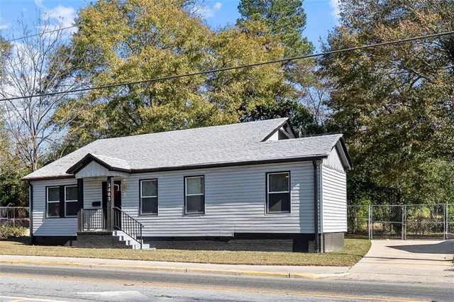 a aerial view of a house