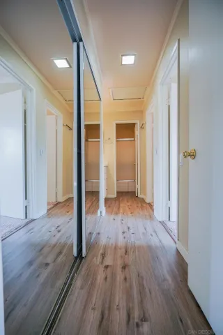 a room with storage and utility