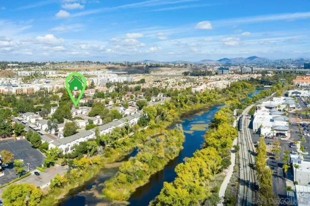 a view of a city with ocean