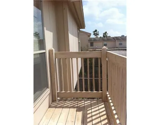 a view of a balcony