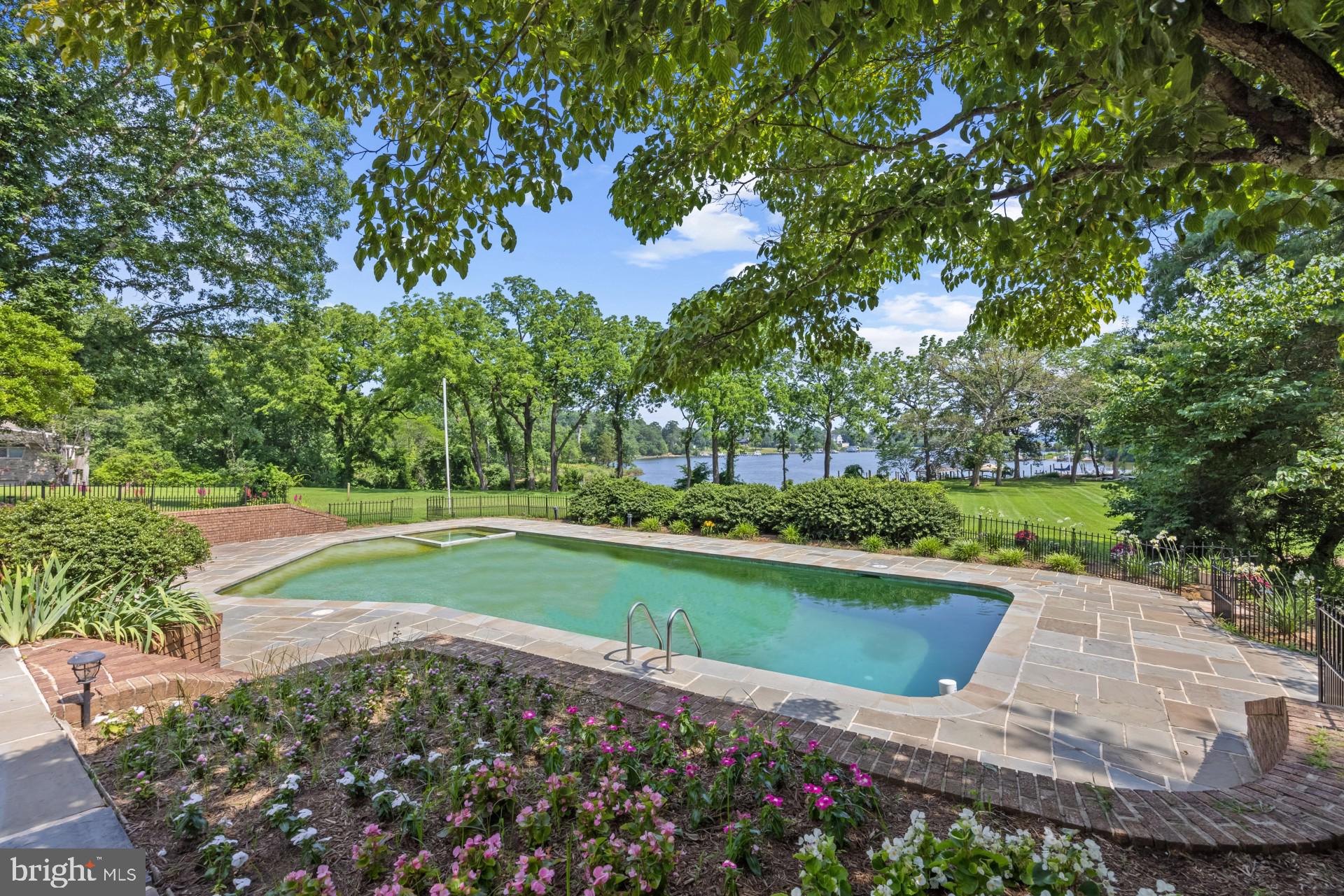 917 Childs Point Road Annapolis, MD 21401 - Photo 4 of 40 Stunning pool overlooking the water