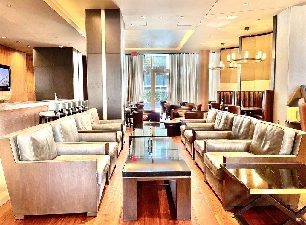 1 Franklin Street, Unit 4204 Boston, MA 02110 - Photo 21 of 37 a living room with furniture and large windows