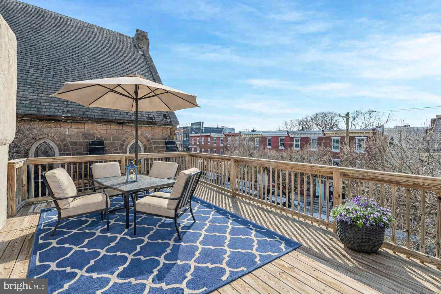 3730 Spring Garden Street Philadelphia, PA 19104 - Photo 23 of 24 a view of a balcony with furniture