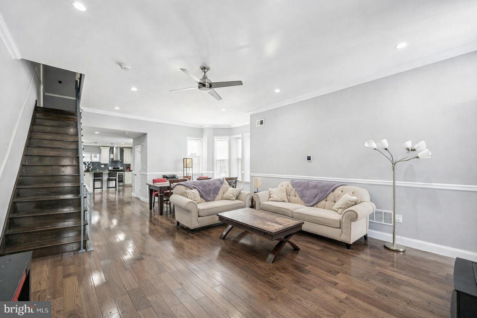 3730 Spring Garden Street Philadelphia, PA 19104 - Photo 3 of 24 a living room with furniture and wooden floor
