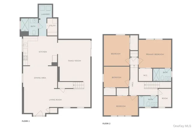 an aerial view of a kitchen with kitchen island