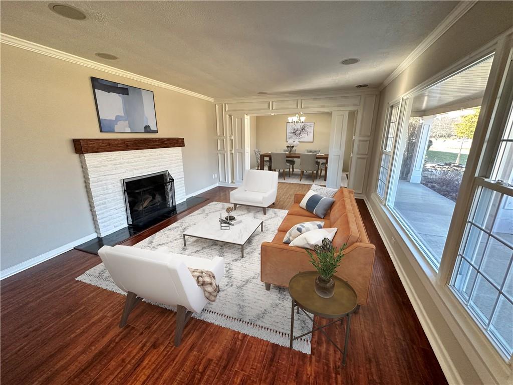 3095 Tuscarawas Road Beaver, PA 15009 - Photo 4 of 25 a living room with furniture and a fireplace
