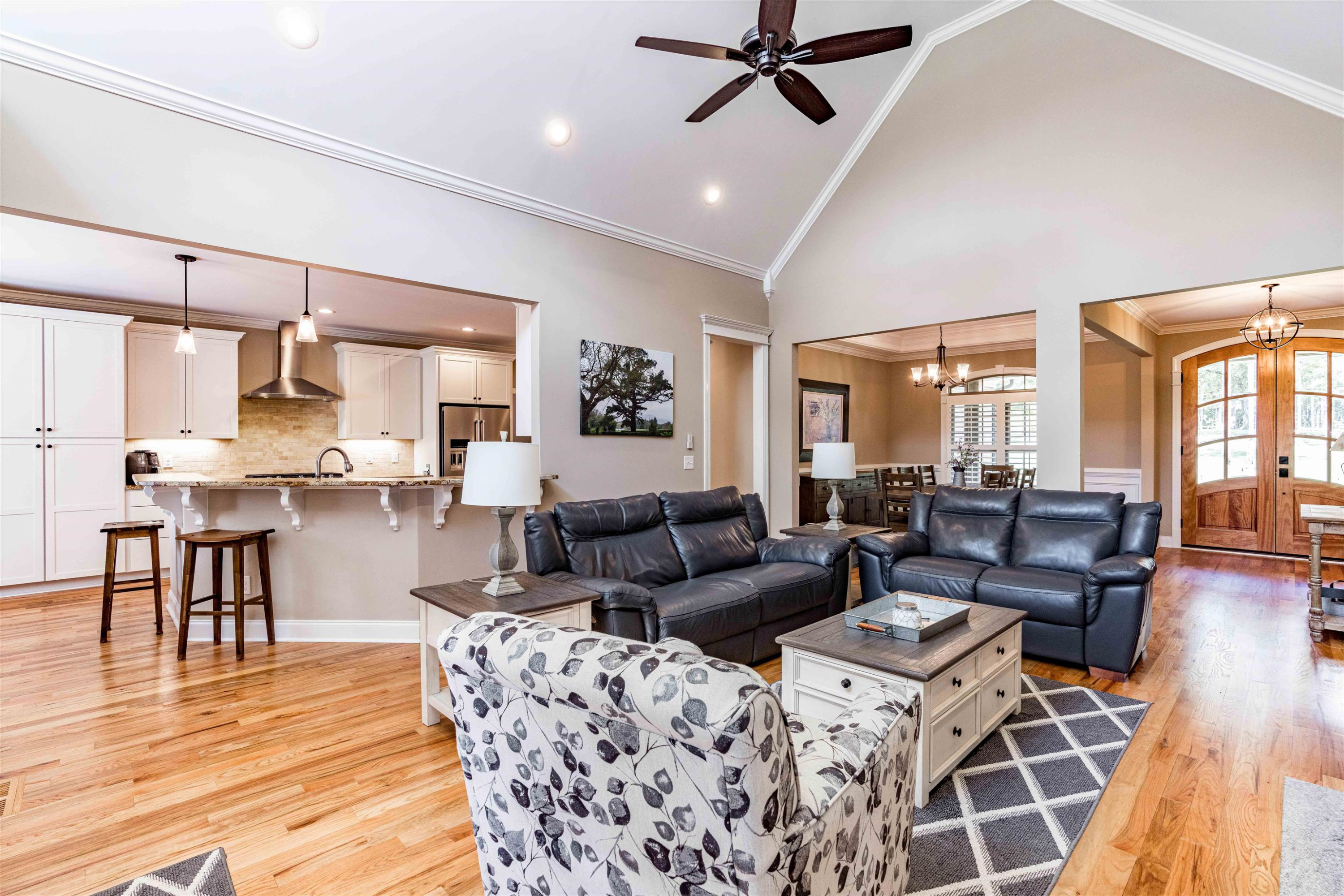479 Elevation Road Four Oaks, NC 27524 - Photo 16 of 57 View to Dining Room, Foyer and Kitchen