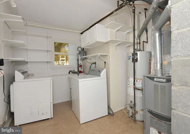 a room with storage and utility