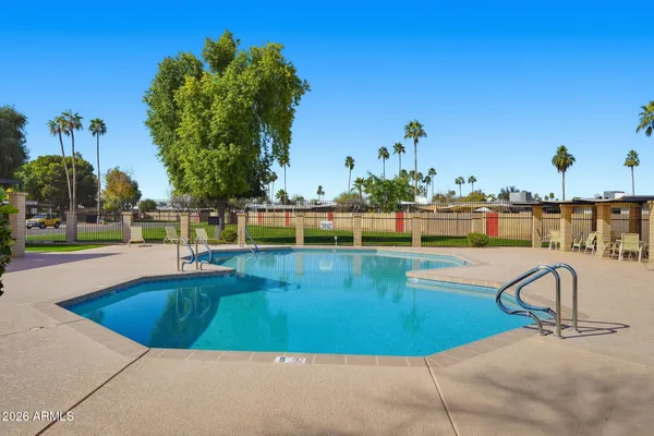 a view of a swimming pool