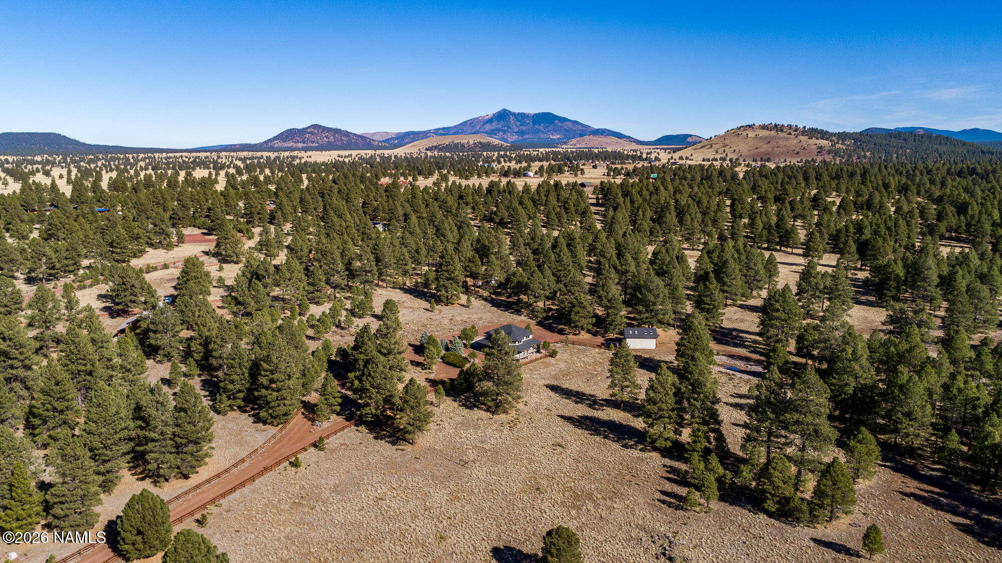 4540 Forest Ranches Loop Parks, AZ 86018 - Photo 59 of 60 a view of a city with a mountain