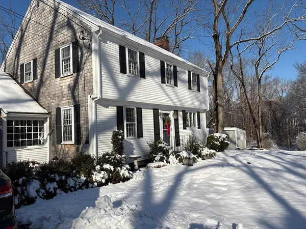 a front view of a house